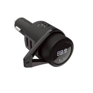Black Car Charger with Display